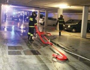 Garbagnate fuoco cantina