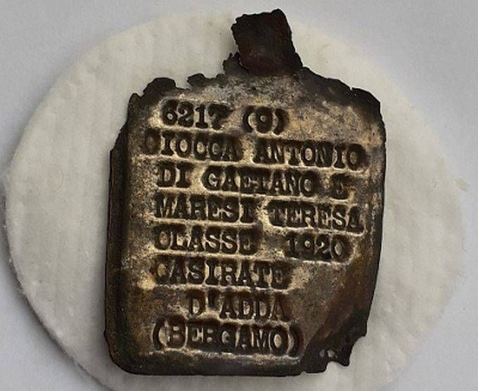 Ceriano: la piastrina del soldato Antonio, più di 75 anni sotto il bosco delle Groane piastrina soldato