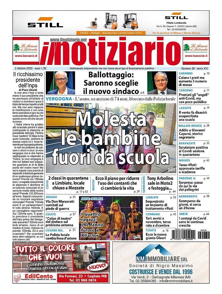 Molestie fuori da scuola a Limbiate; i 4 ragazzi di Arese e Bollate a X-Factor | ANTEPRIMA prima pagina notiziario