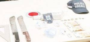 Senago machete droga