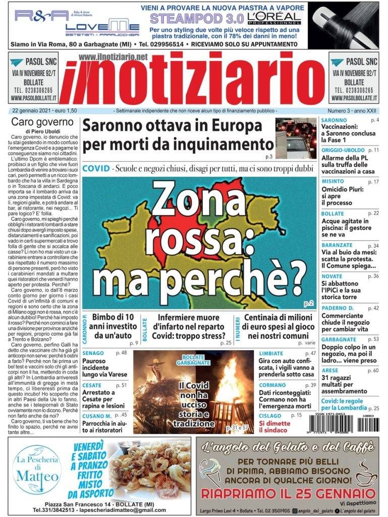 prima pagina notiziario