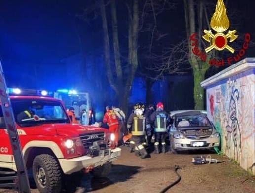 Incidente a Barlassina, un morto e un ferito sulla provinciale per Cogliate Barlassina incidente 1