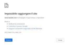 Lazzate inaccessibile sito 