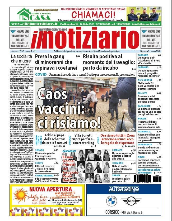 Caos vaccini, ci risiamo; arancione scuro nuove regole; Solaro arrestata baby gang | ANTEPRIMA prima pagina notiziario