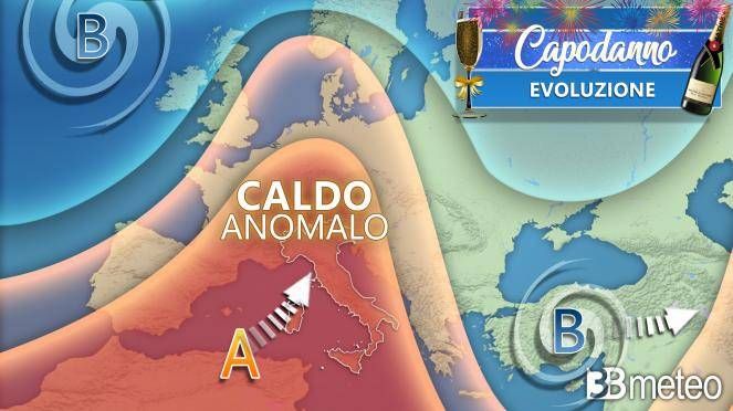 Meteo Capodanno: caldo anomalo al Nord, temperature (fino a 15 gradi) come a maggio-giugno meteo capodanno