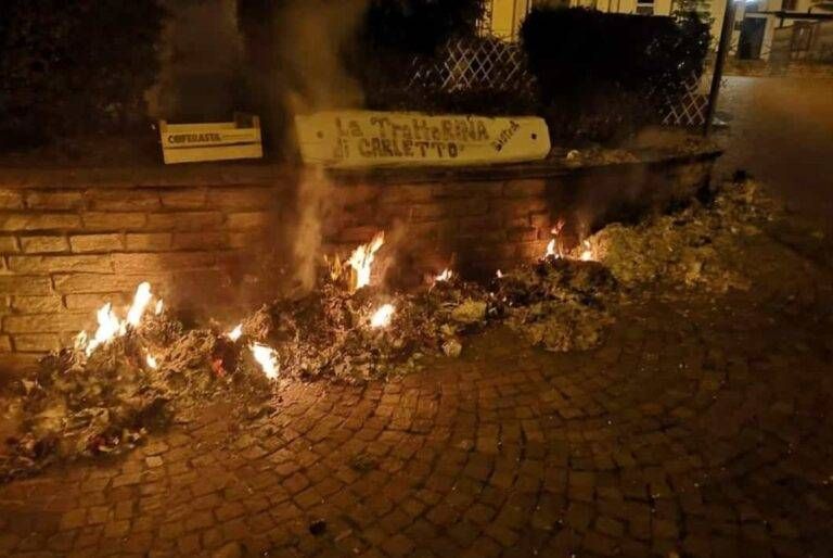 fuoco piazza misinto cogliate