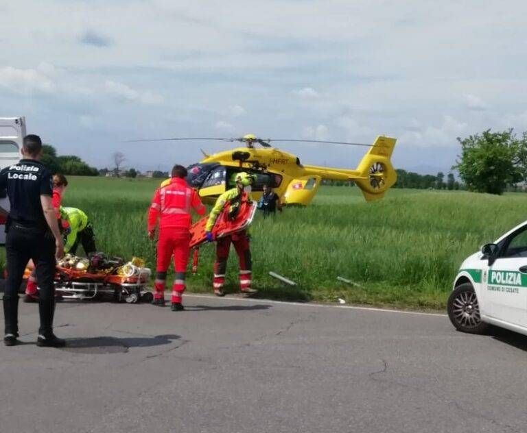 Incidente sul lavoro a Cesate, atterrato elicottero del 118 incidente lavoro cesate elicottero
