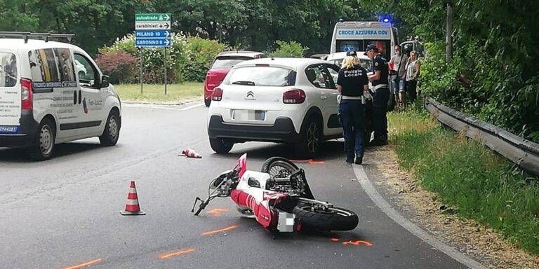 incidente auto moto garbagnate