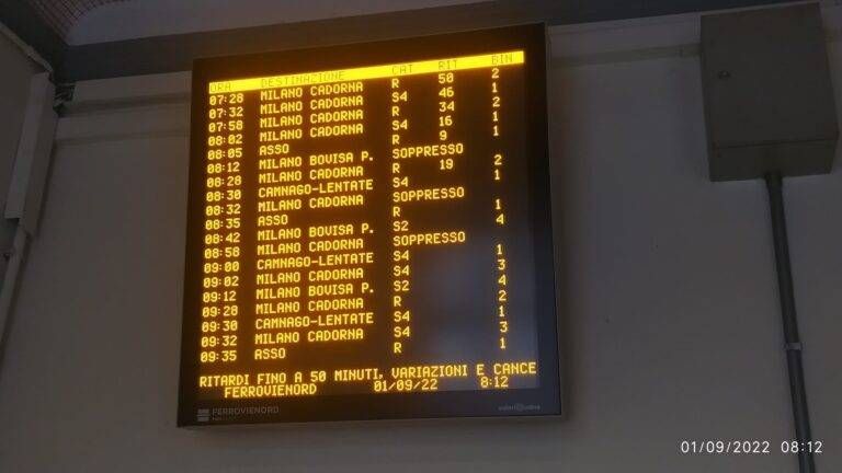 trenord ritardi cancellazioni aumento