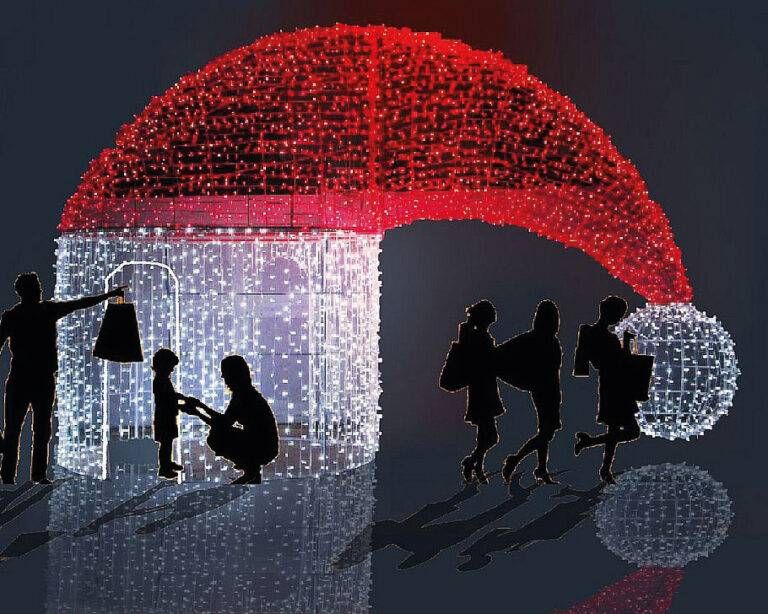 Bollate Natale sculture luci