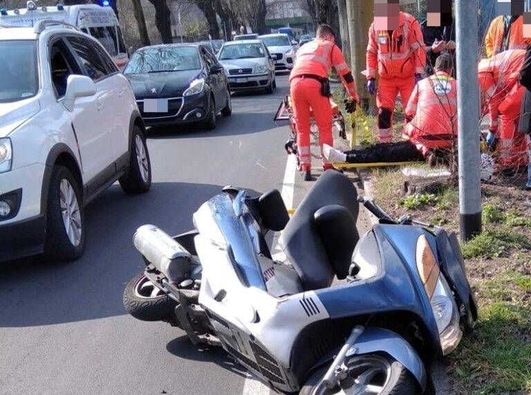 Garbagnate incidente scooter