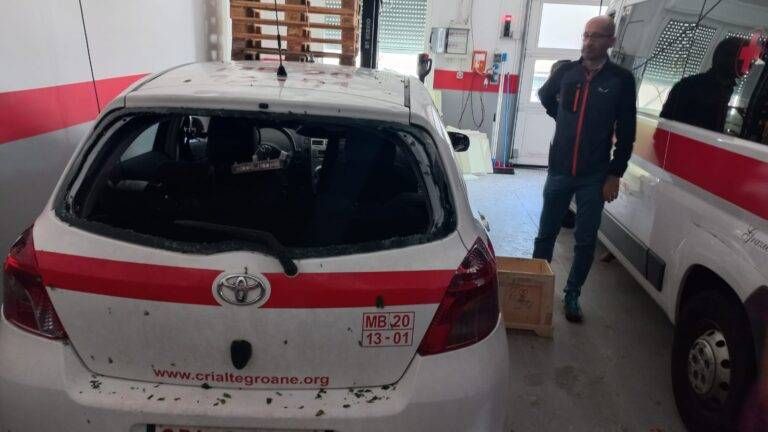 Croce Rossa Alte Groane: interventi di soccorso con mezzi distrutti dalla grandine grandine ceriano 5 768x432