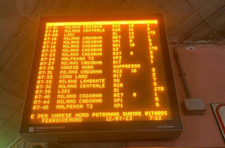 trenord saronno maltempo