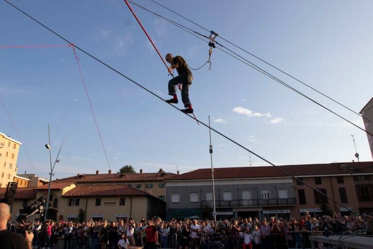 Cinisello Balsamo, camminata, Loreni, funambolo