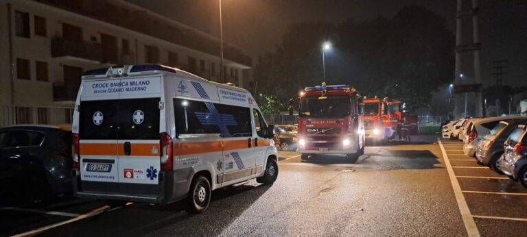 Limbiate emergenza vigili del fuoco ambulanza