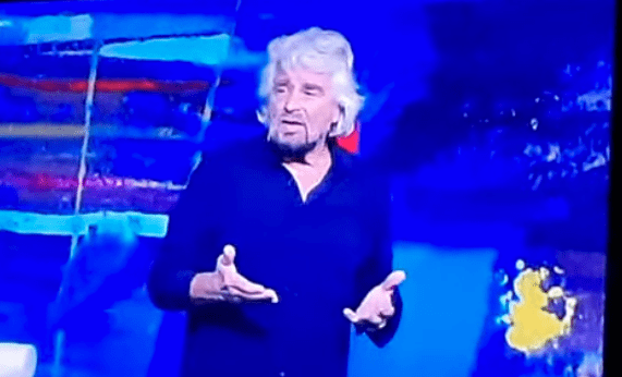 Grillo da Fazio in tv dopo 10 anni parla anche del pensionato di Barlassina multato per aver riparato la buca grillo fazio tv barlassina