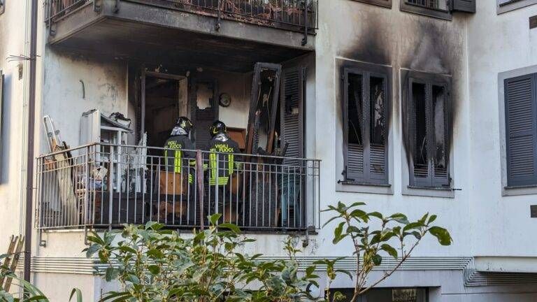 Saronno incendo centro