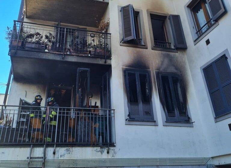 Saronno incendio feriti