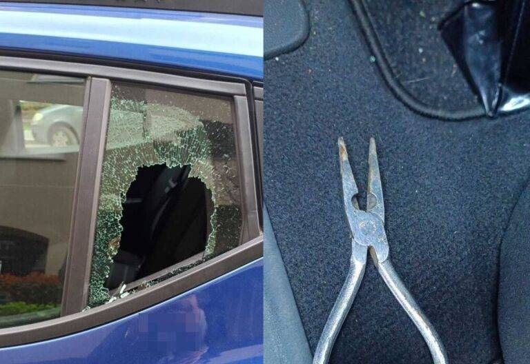 Saronno vetri rotti auto