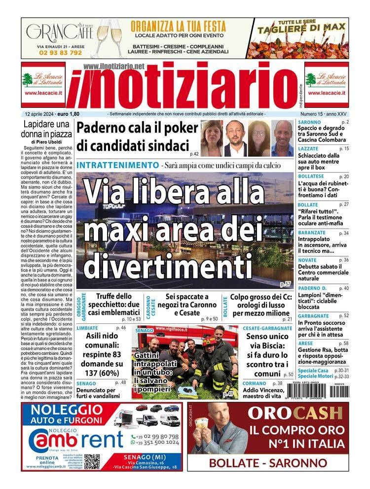 Via libera alla maxi area per il divertimento nell’ex Alfa Romeo; Paderno Dugnano 4 candidati sindaco prima pagina notiziario divertimento alfa