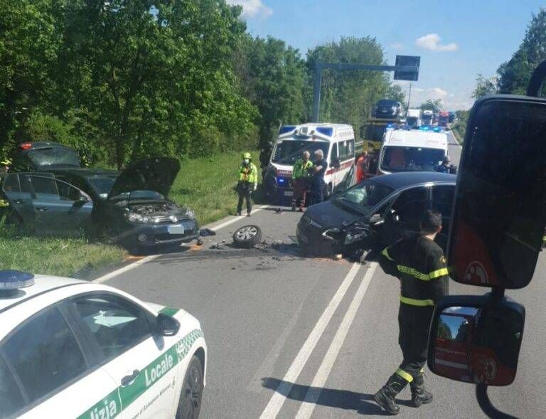 incidente garabagnate frontale elicottero