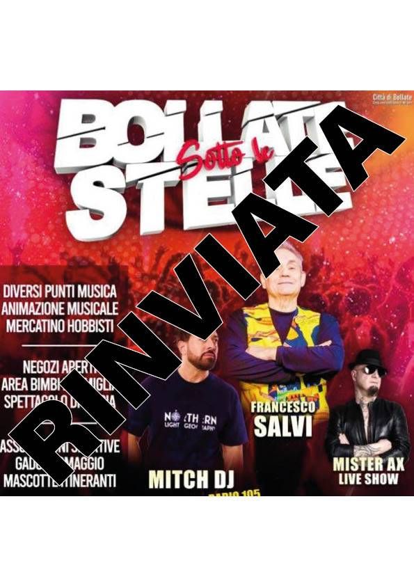 Rinviata al 6 luglio la “Notte bianca” di Bollate Bollate Notte bianca rinviata