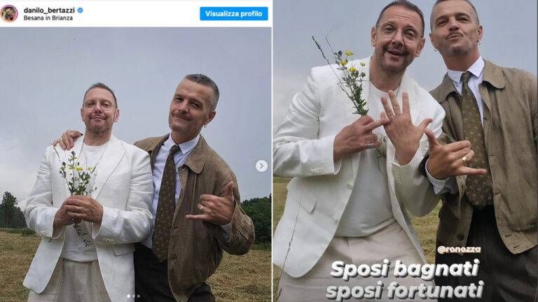 Danilo Bertazzi, matrimonio con il compagno: Tonio Cartonio si è sposato a Besana Brianza matrimonio tonio cartonio 768x432