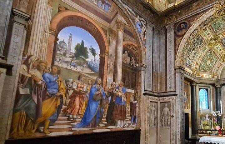 I 500 anni degli affreschi di Bernardino Luini nel Santuario di Saronno, primo appuntamento giovedì 23 con l'”Amoretto” affreschi luini saronno