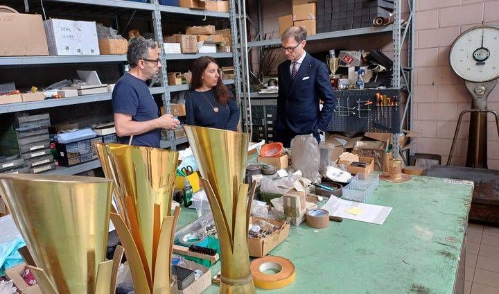 Il presidente del consiglio Regionale, Romani a Paderno Dugnano nella fabbrica della Champions League Paderno Dugnano Champions League