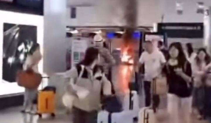 Uomo incendia un banco del check – in e spacca i monitor, evacuato il terminal 1 di Malpensa Incendio Malpensa