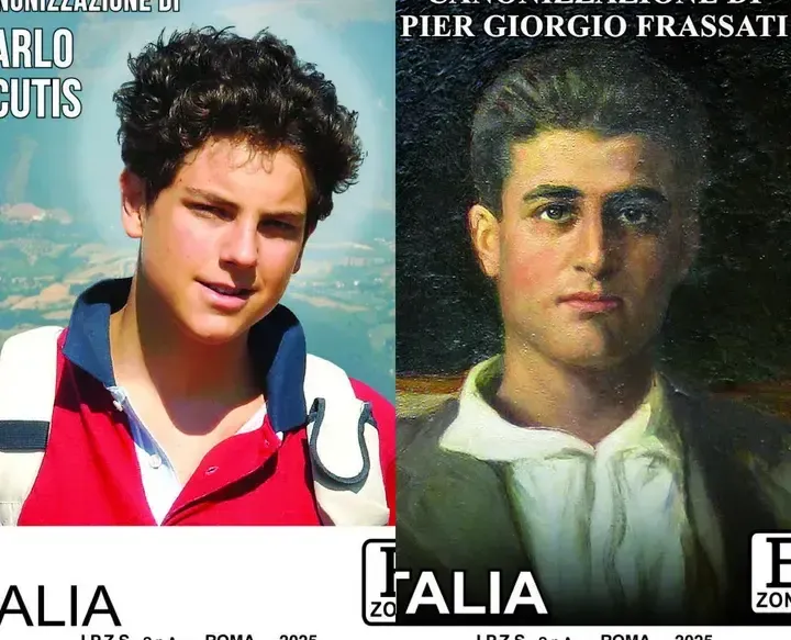 Due francobolli speciali per i nuovi santi Carlo Acutis e Pier Giorgio Frassati Acutis Frassati francobolli