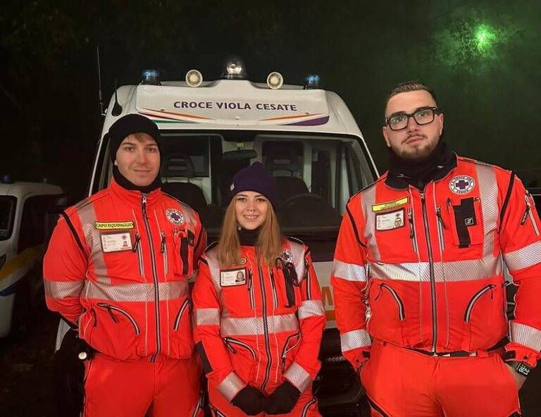 Soccorritori volontari con la Croce Viola Cesate, ecco come fare croce viola corso