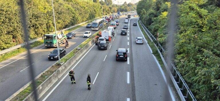 Incidente sulla Milano-Meda, 4 feriti e traffico in tilt incidente MIlano-Meda