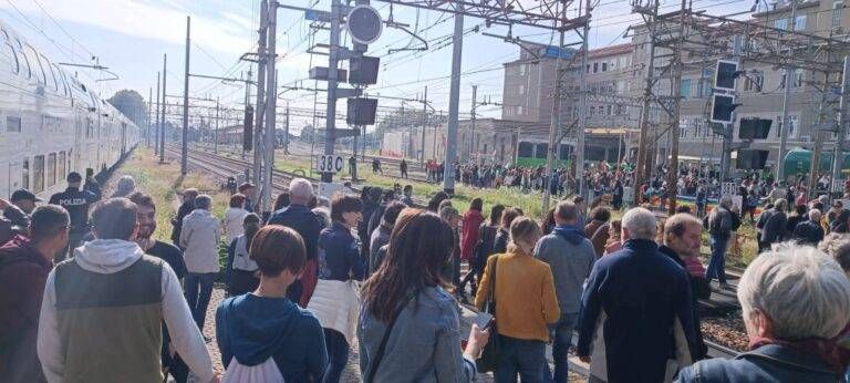 Saronno Binari occupati stazione