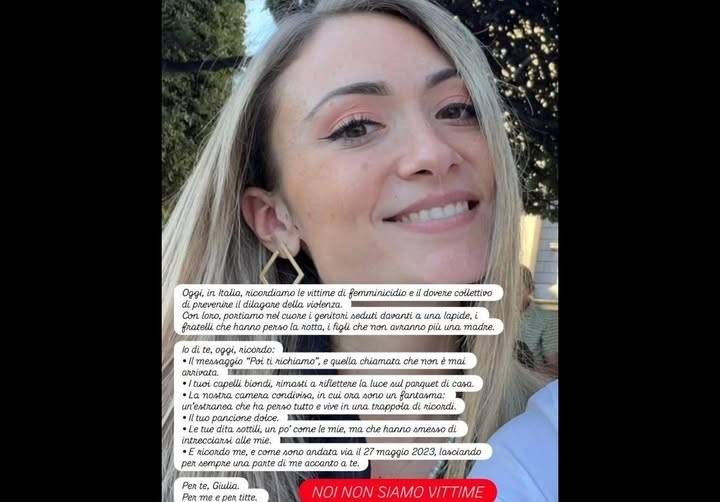 25 novembre: il ricordo di Giulia Tramontano nelle parole della sorella Chiara, quel “Poi ti richiamo”