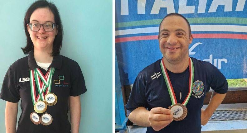 Noemi e Luigi,  da Saronno, oro e bronzo ai Campionati italiani di nuoto paralimpico