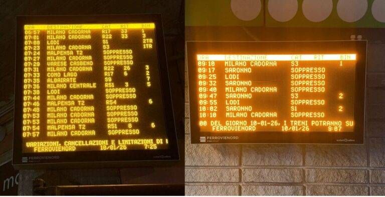 trenord sciopero treni disagi