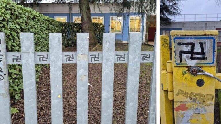 Garbagnate Svastiche scuola