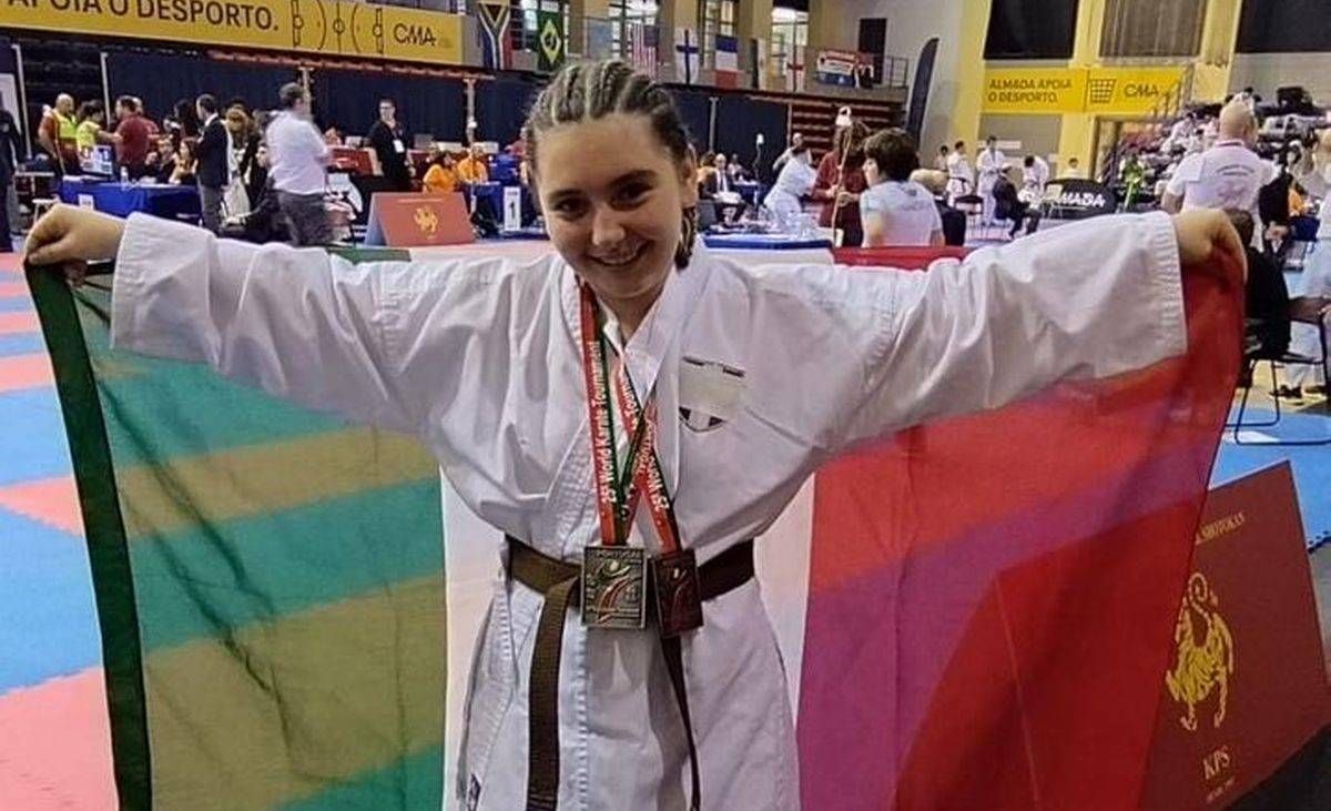 Emma, da Baranzate ai Mondiali di karate in Lituania, dopo le medaglie in Portogallo