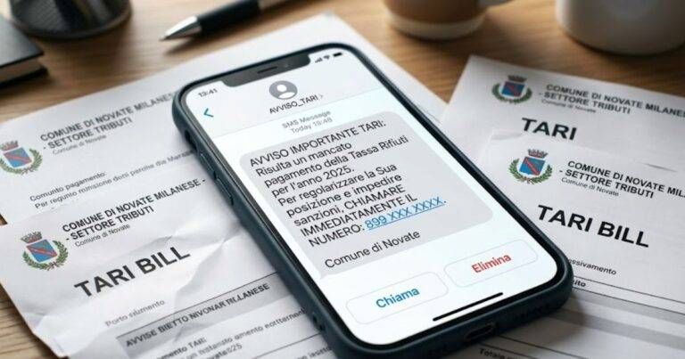 Novate Milanese truffa Tari attenzione