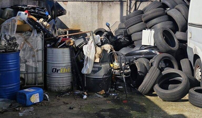 Garbagnate rifiuti autofficina