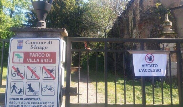 Senago, incendio a Villa Sioli: c’è l’ombra del dolo, il parco resta chiuso Senago villa Sioli incendio doloso