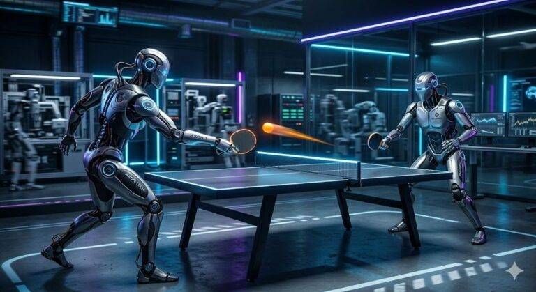 I robot che vincono Ping Pong Robot