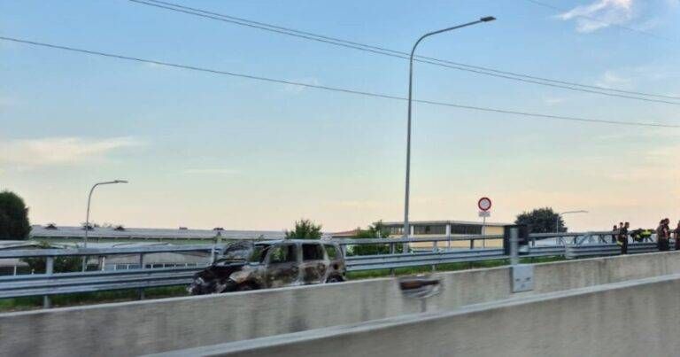 Paderno Dugnano, incendio in Tangenziale Nord: tratto chiuso e traffico in tilt |VIDEO Paderno Dugnano incendio