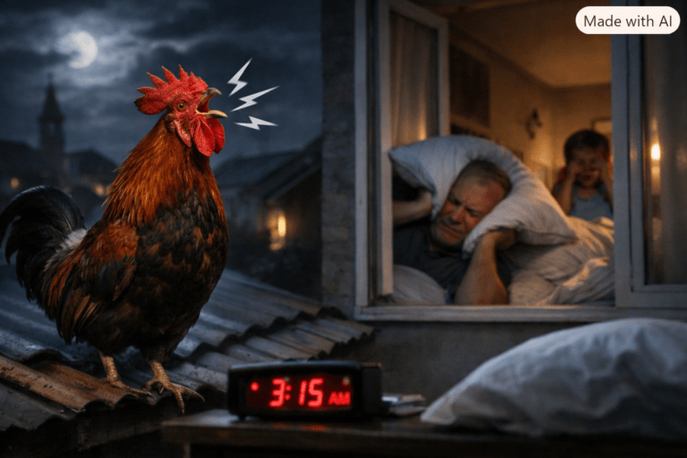 Non dormono per il canto del gallo, proteste a Origgio Copilot 20260820 101125 768x512