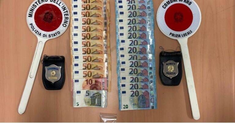 Rho, fermato con cocaina e mille euro in contanti: denunciato 23enne vicino alla stazione Rho denunciato